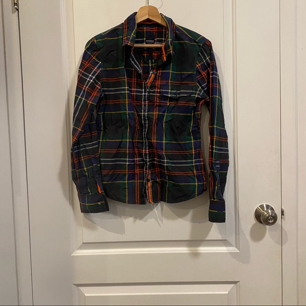 Sperry Button Down Plaid Shirt - Picture 2 of 3